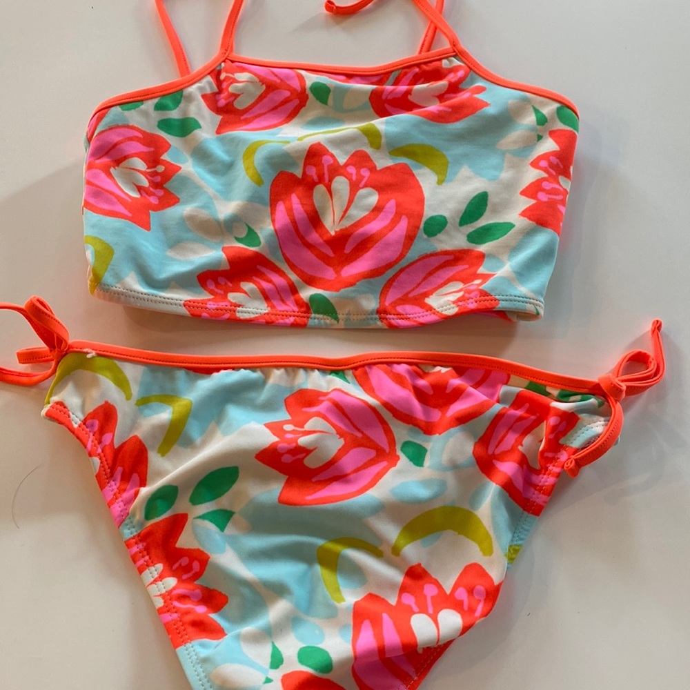 This swimsuit runs a bit smaller and is a size 14
